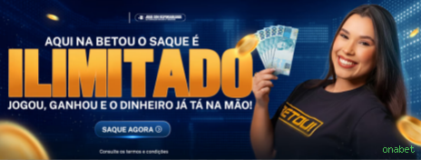 Imagem promocional dos ganhos da onabet
